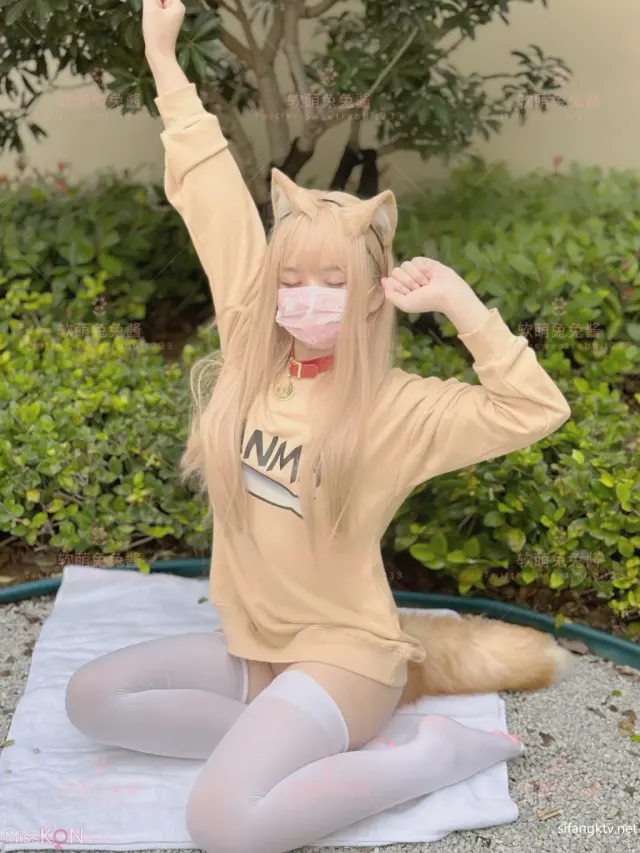 Coser@软萌兔兔酱: 人型宠物之爱猫人士 玩弄逗猫女宠 (76 photos + 1 video)
