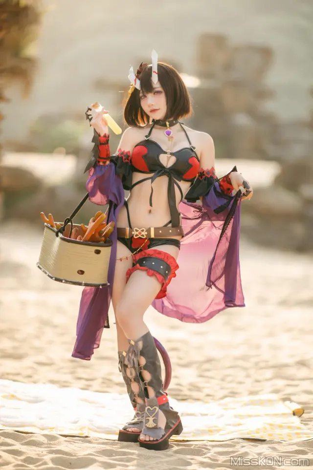 Coser@是一只熊仔吗 & 伊喵君Nya: 公主连结 静流x惠理子 (38 photos)
