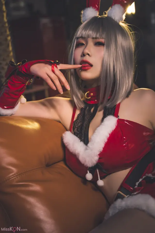 Coser@柒柒要乖哦 & 末夜787: 双人圣诞礼物 (64 photos)