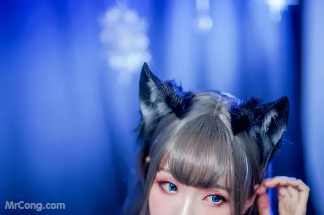 Coser@Ely_eee (ElyEE子): 灰太狼-黑丝带 (24 photos)