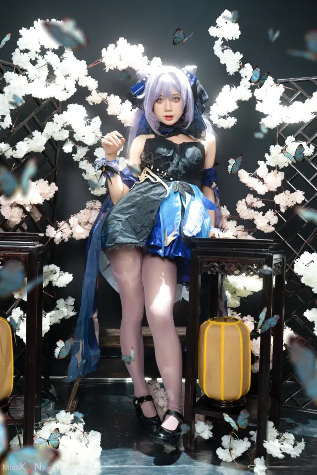 Coser@PoppaChan: Keqing (120 photos + 10 videos)