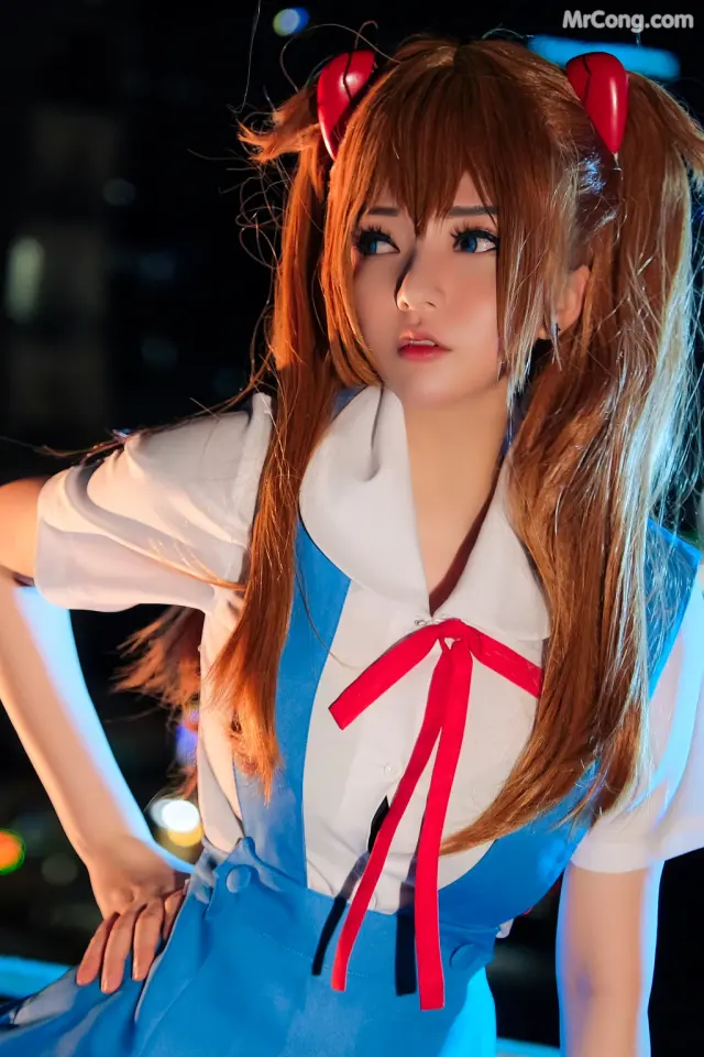 Coser@Potato Godzilla: Asuka Seifuku (22 photos)
