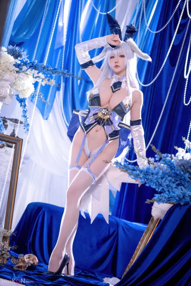 Coser@星之迟迟Hoshilily: 碧蓝航线 信浓 兔女郎 (52 photos)