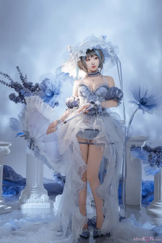 Coser@面饼仙儿: 碧蓝航线 柴郡礼服废稿 (21 photos)