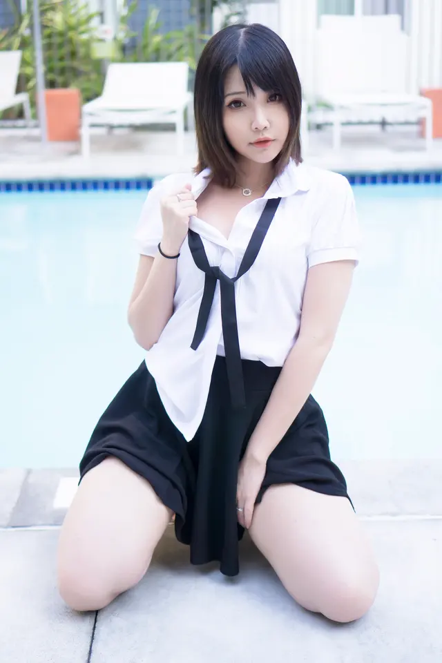 Coser@Hana Bunny – Wet Shirt Casual (9 photos)