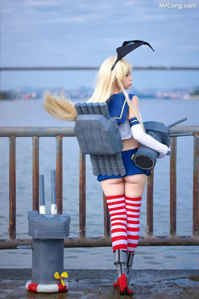 Coser@G44不会受伤 Vol.048: 岛风 (24 photos)
