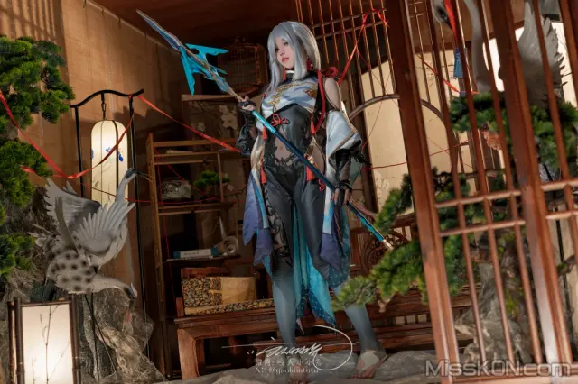 Coser@黏黏团子兔: 申鹤-明枪&小剧场 (73 photos + 1 video)