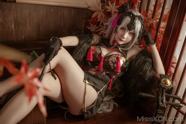 Coser@是一只熊仔吗: 黑贞 同人旗袍 (26 photos)