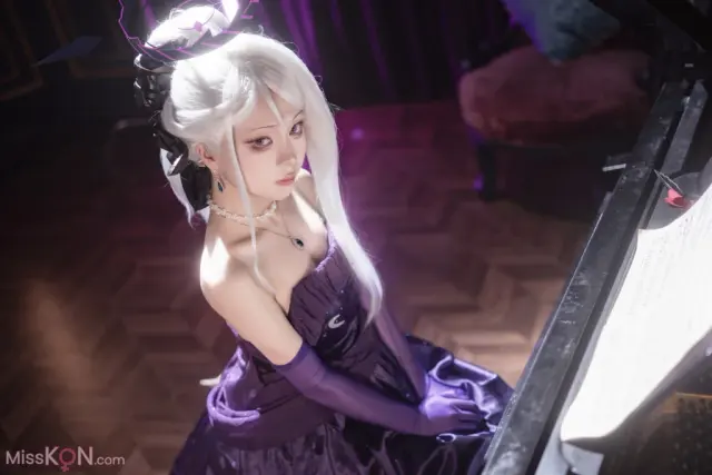 Coser@矢量鱼 - 蔚蓝档案 空崎日奈连衣裙 (24 photos)