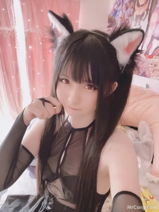 Coser@习呆呆: 猫耳 (15 photos + 1 video)