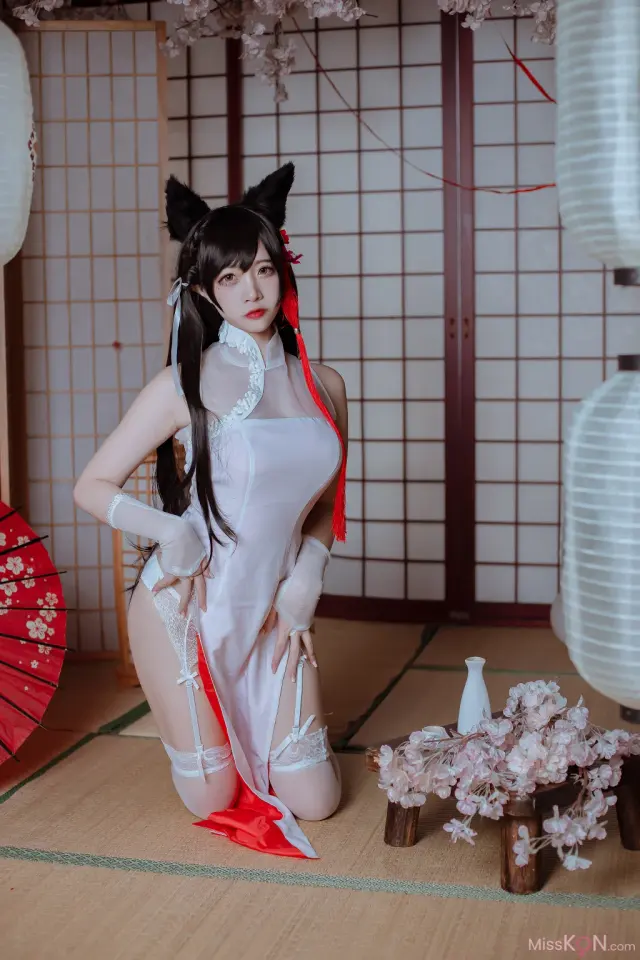 Coser@二佐Nisa: 犬之眷 碧蓝航线 爱宕 旗袍 (18 photos)