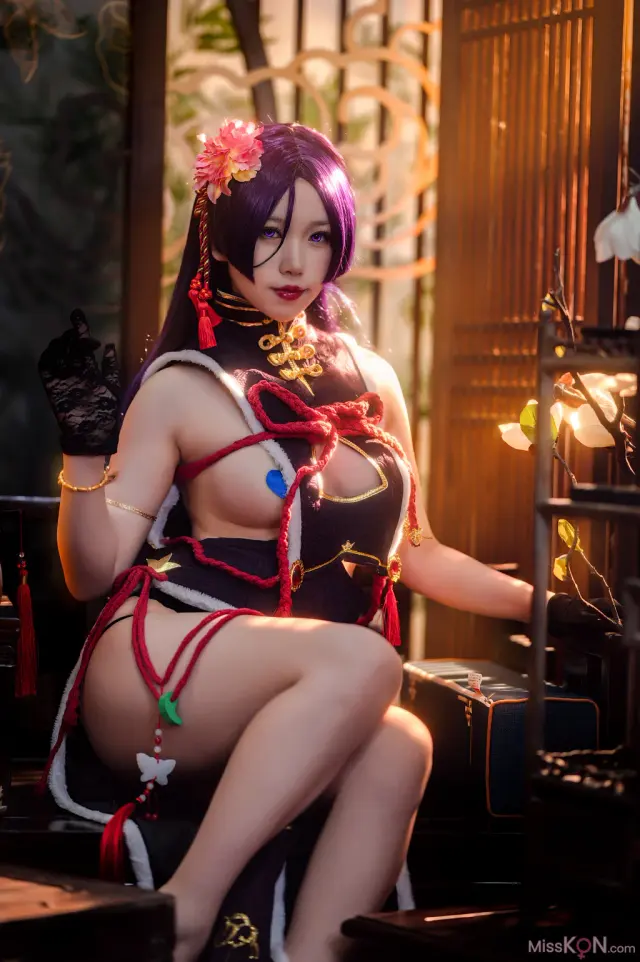 Coser@一北亦北: 奶光旗袍 (42 photos + 1 video)