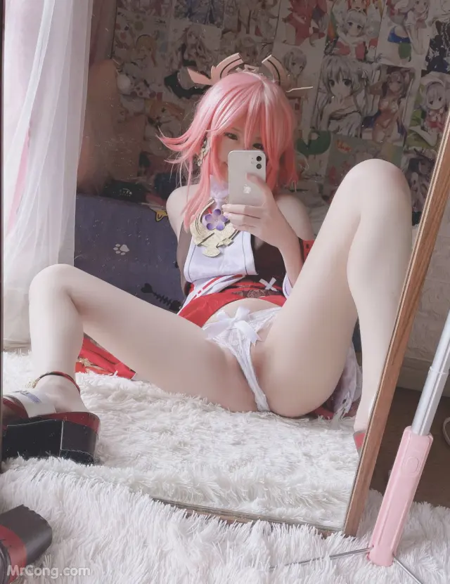 Coser@习呆呆: 八重神子 (24 photos + 1 video)
