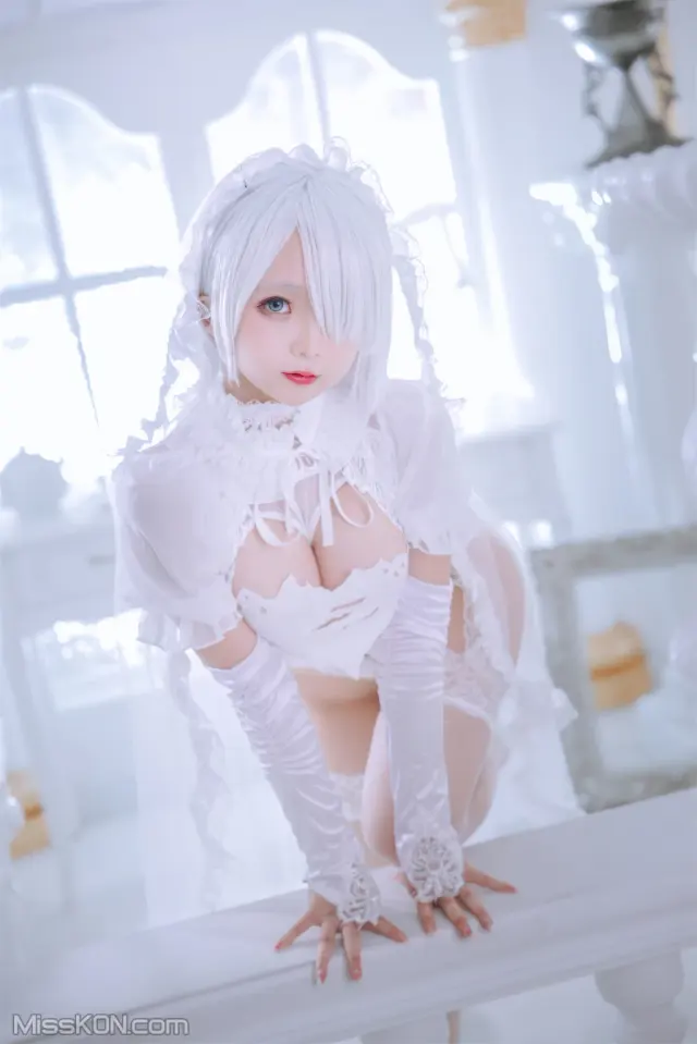 Coser@日奈娇: 白色花嫁 (72 photos)