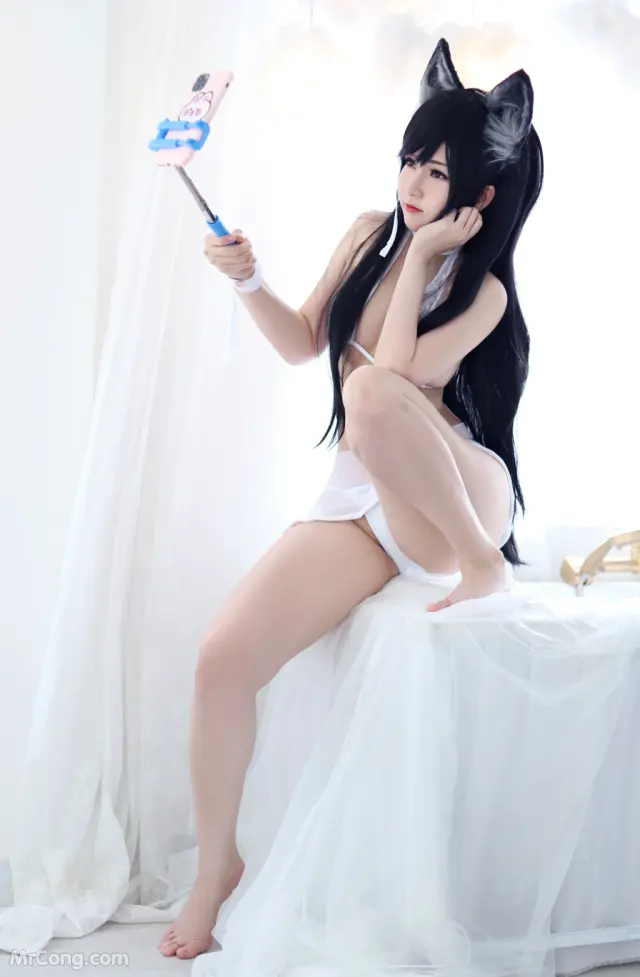 Coser@Potato Godzilla: Atago Bikini (35 photos)