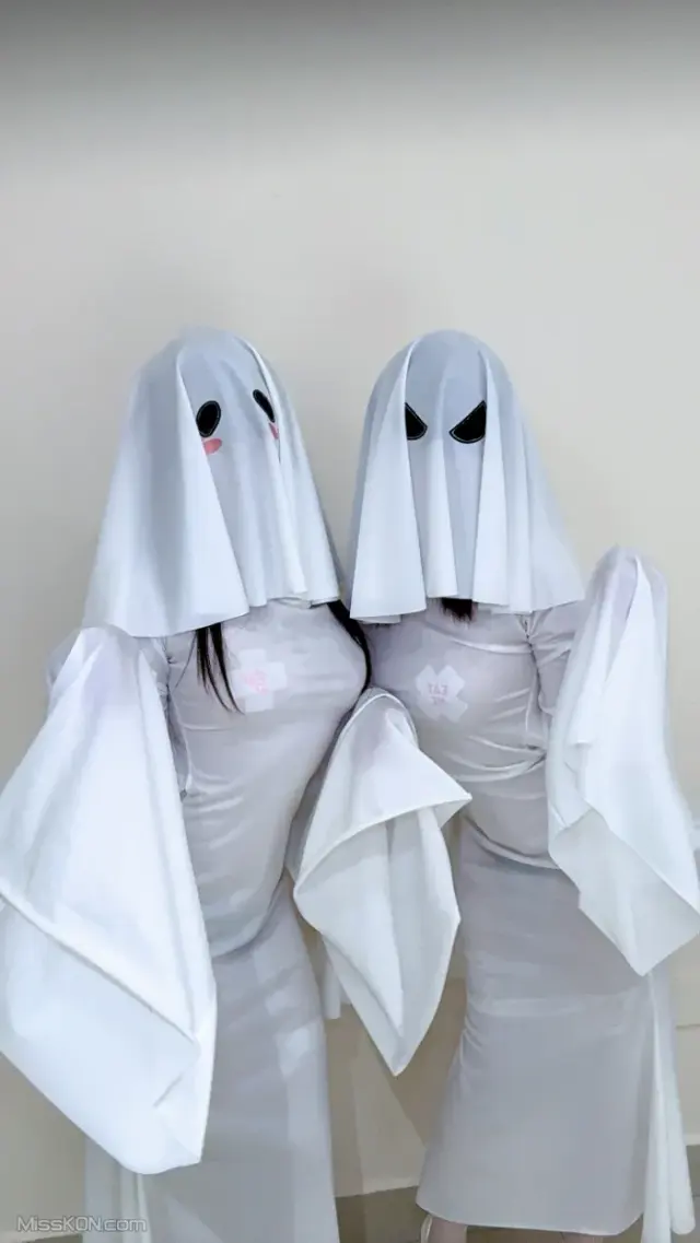 Coser@九曲Jean & 二佐Nisa: 幽灵娘 (50 photos + 4 videos)