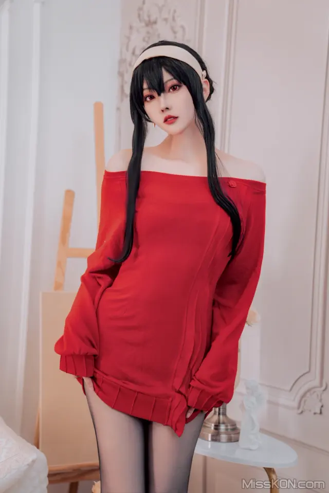 Coser@Natsuko夏夏子: 约尔毛衣 (36 photos + 1 video)