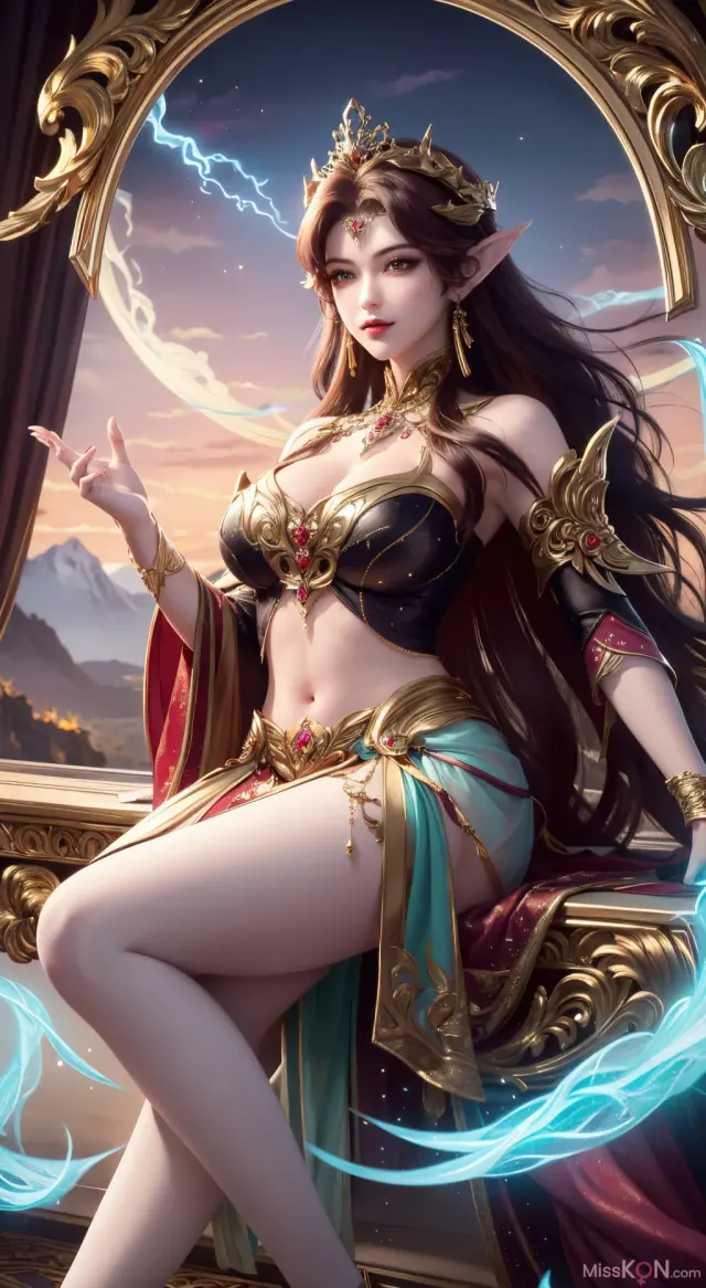 [AI Generated] 百炼成神-剑灵妖夜【墨迹】 (150 photos)