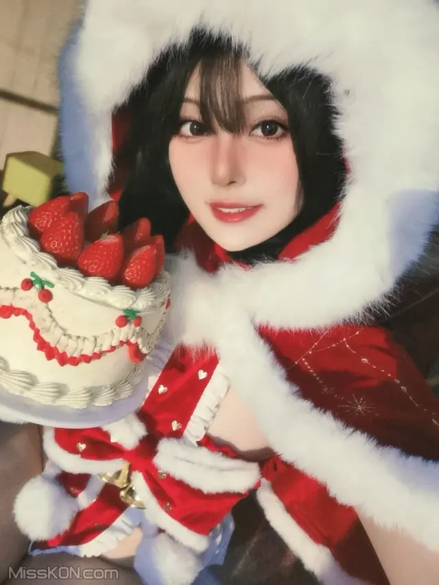 Coser@Natsuko夏夏子: 圣诞雪精灵 (48 photos + 1 video)