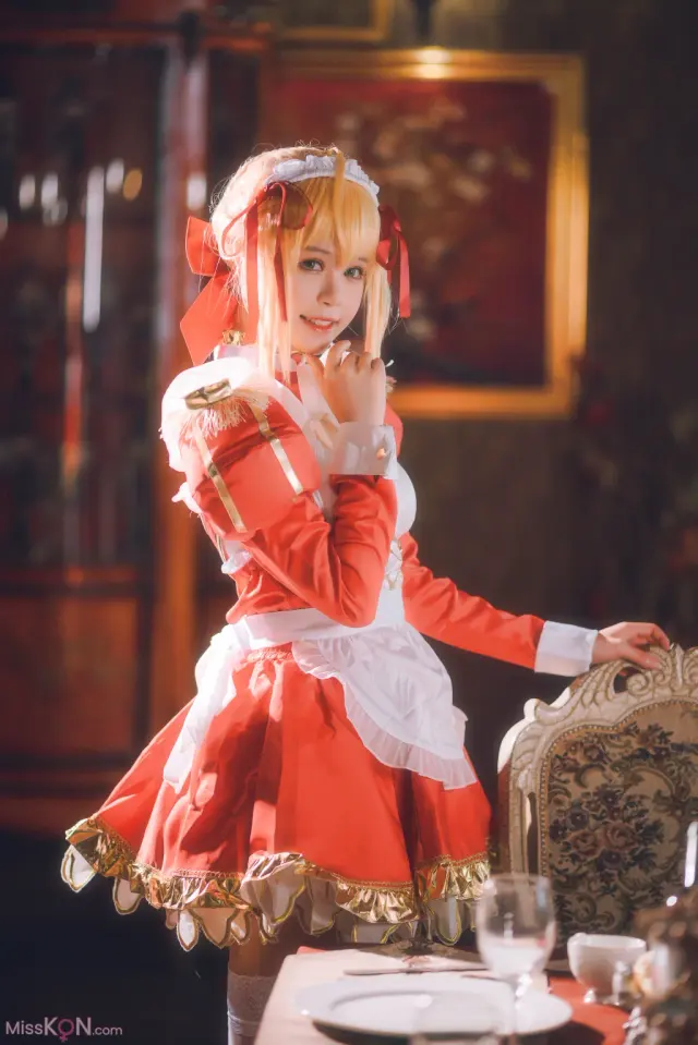 Coser@千反田鹿子: 尼禄女仆 (34 photos)
