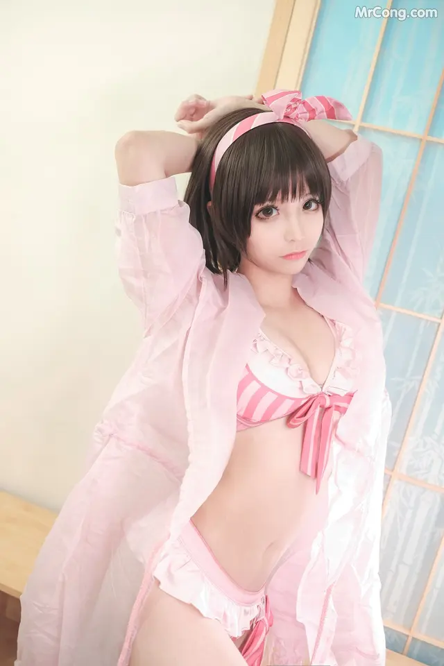 Coser@蠢沫沫 (chunmomo) Vol.020: 加藤惠泳装 (40 photos)