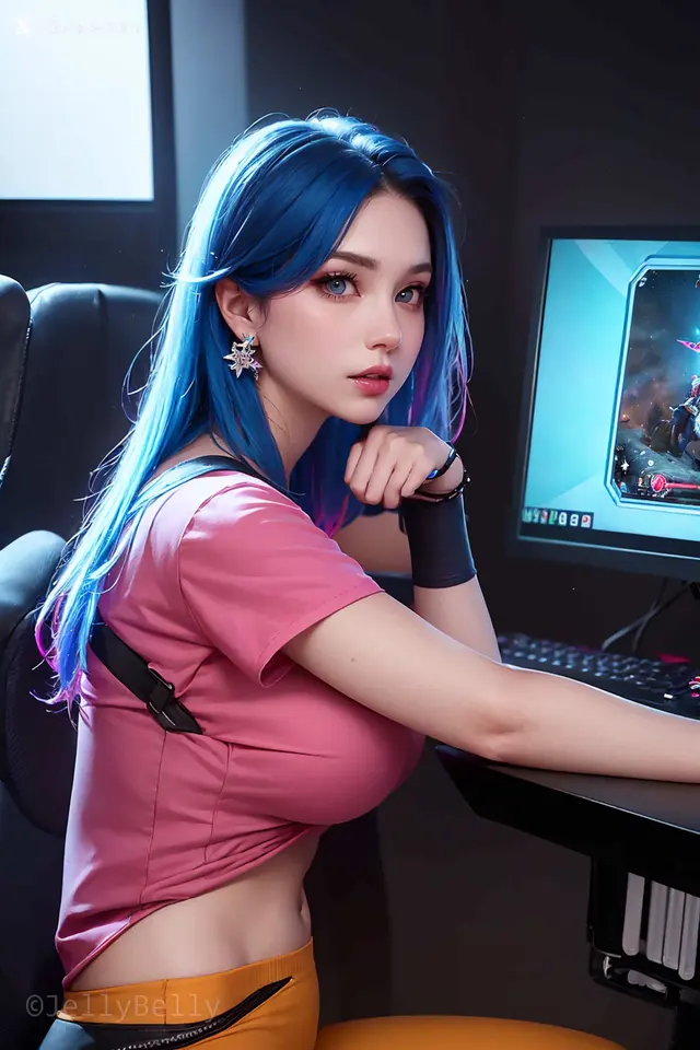AI Girl – JellyBelly作品 – 電競少女 (304 photos)
