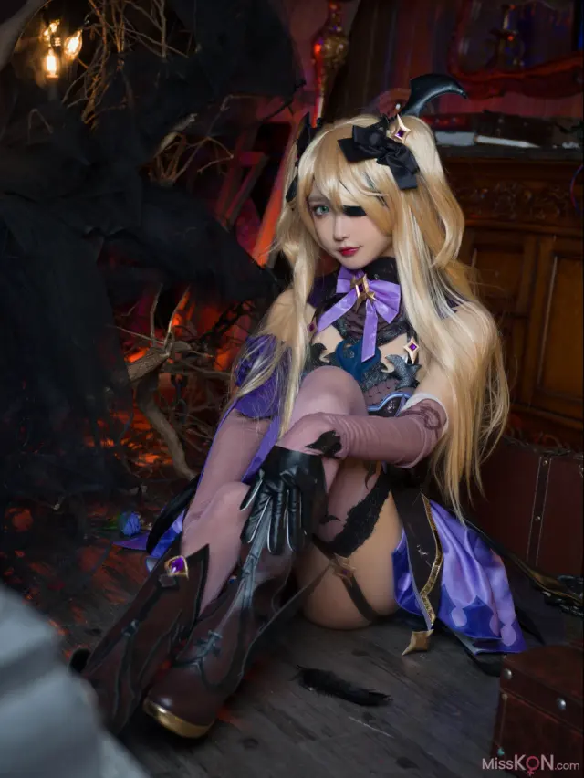 Coser@阿包也是兔娘: 原神 中二皇女菲谢尔 (47 photos)