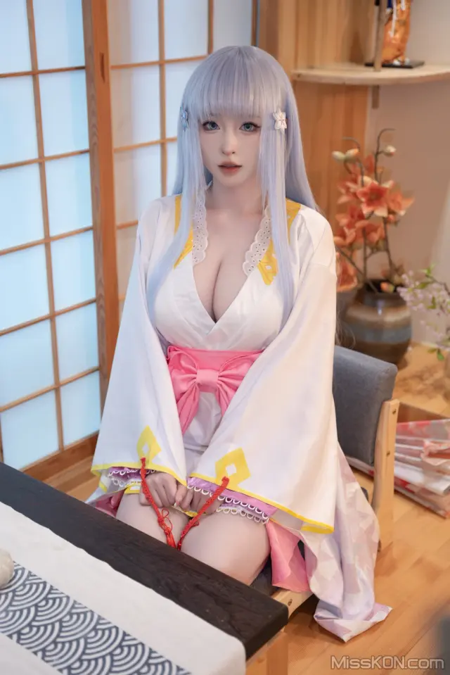 Coser@清水由乃: 美少女万华镜 雪女原服 (58 photos)
