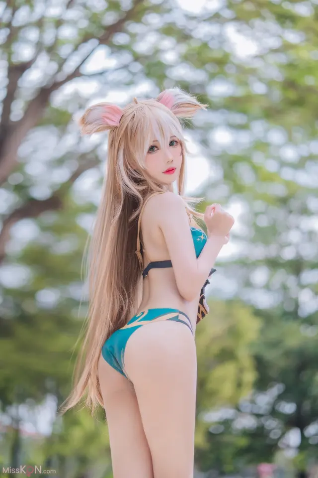 Coser@仙女月: 泽月希娜小姐泳装 (15 photos)