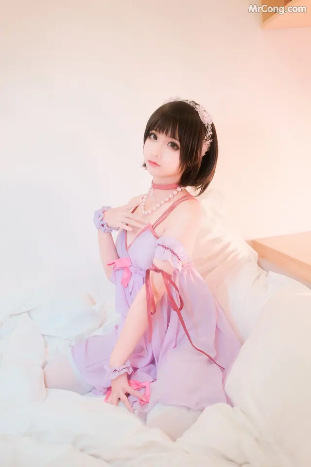 Coser@蠢沫沫 (chunmomo) Vol.018: 加藤惠睡衣 (44 photos)