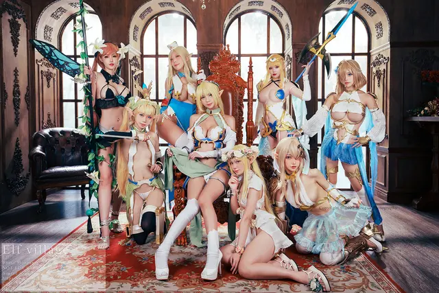 沖田凜花Rinka - 小米恩Mina & AastaNeko & 名璃Mingli & Mika咪卡 & 齋齋 & HedY & 卡比兔 (傅唯甯) - ELF (Elf Village) [5P-2.94MB]