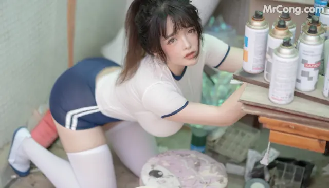 Coser@NinJA阿寨寨 No.007: 体育课后 (28 photos)