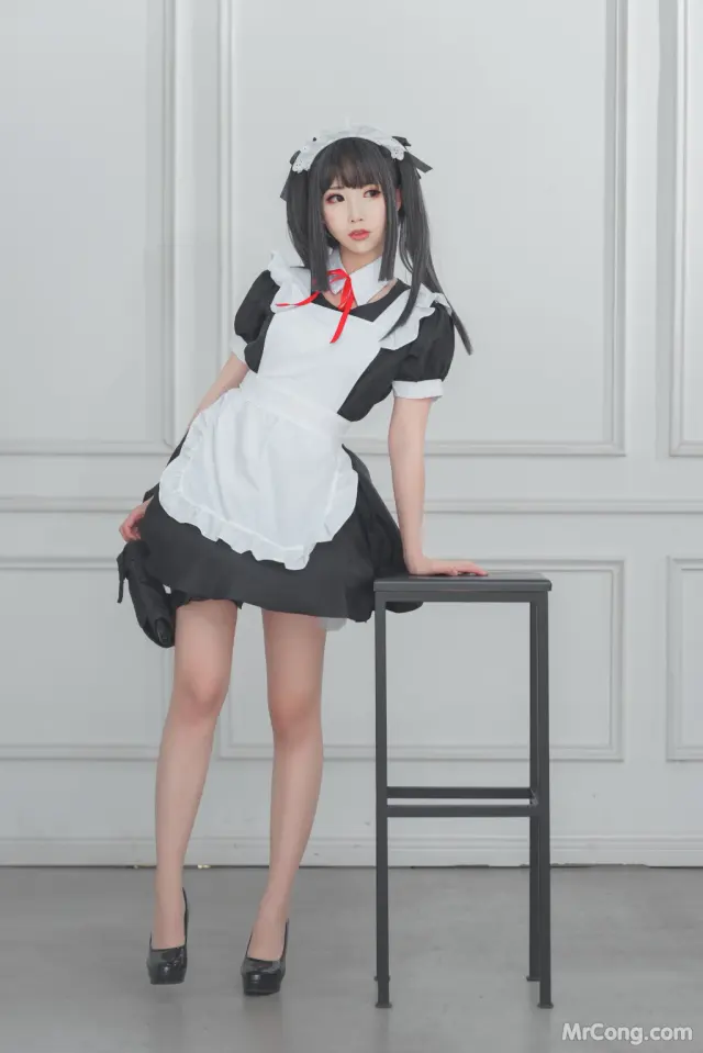 Coser@面饼仙儿 No.067: 左轮女仆 (15 photos)