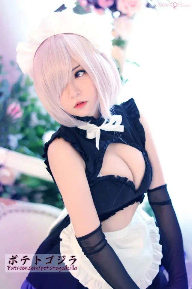 Coser@Potato Godzilla: Mashu Maid (49 photos)