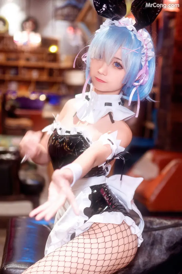 Coser@蠢沫沫 (chunmomo) Vol.025: 蕾姆兔女郎 (41 photos)