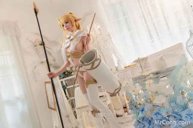 Coser@黏黏团子兔: 精灵 弓箭手广寒宫 (50 photos + 1 video)