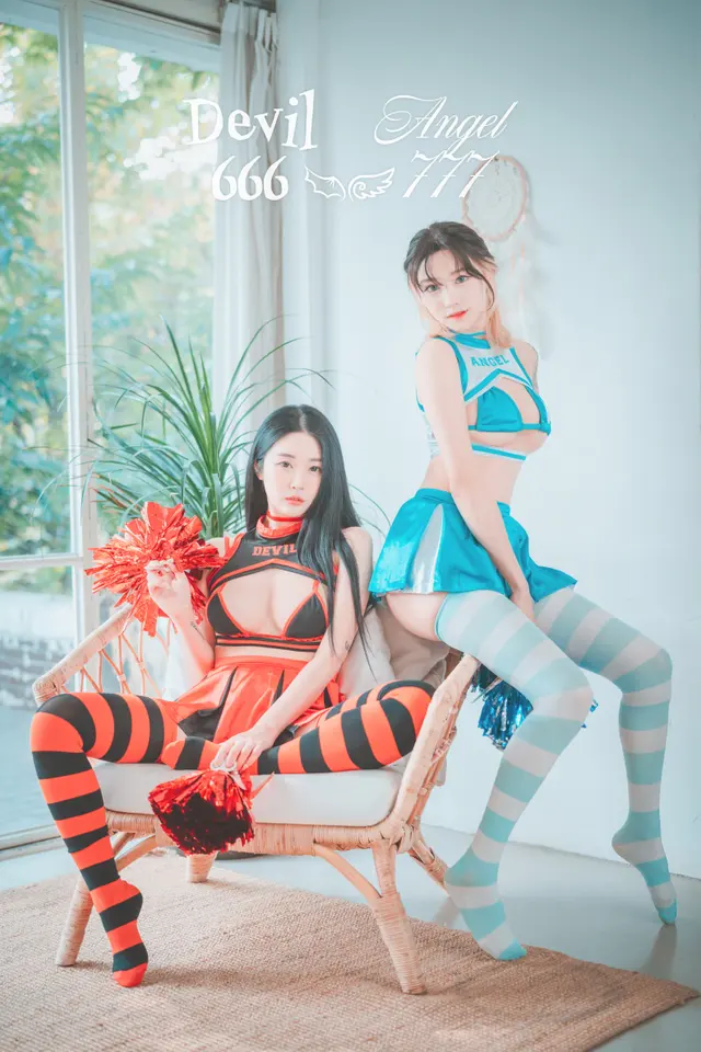 DJAWA Photo – Tae Ri (태리) & Bomi (보미): “Devil 666 & Angel 777”