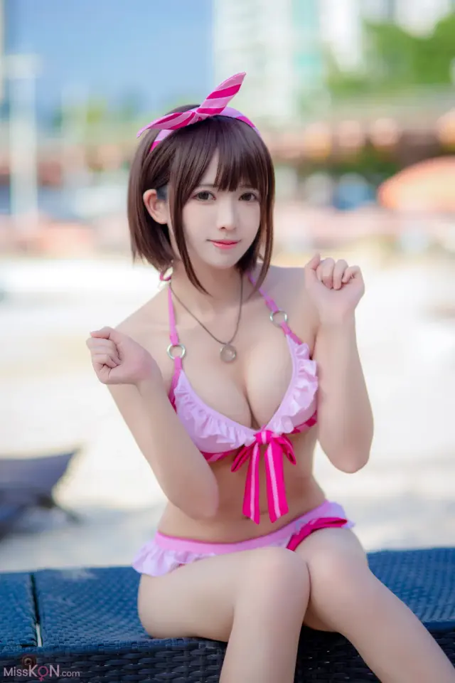 Coser@面饼仙儿 No.140: 加藤惠泳装 (20 photos)