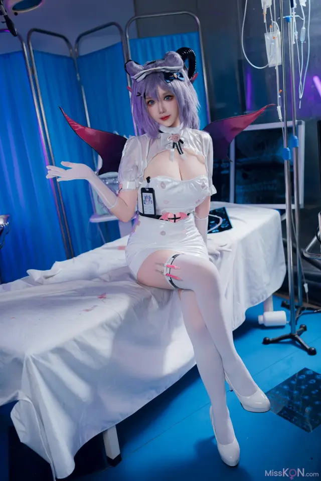 Coser@雪晴Astra: 2024万圣节 护士刻晴 (66 photos + 4 videos)