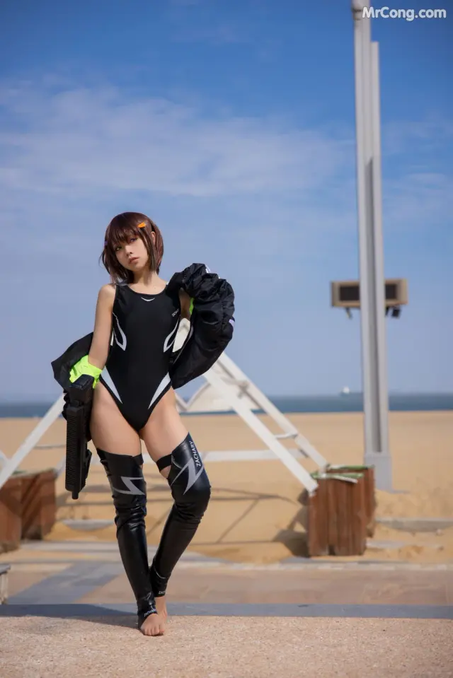 Coser@G44不会受伤 Vol.089: 水泳部的部長 (57 photos)