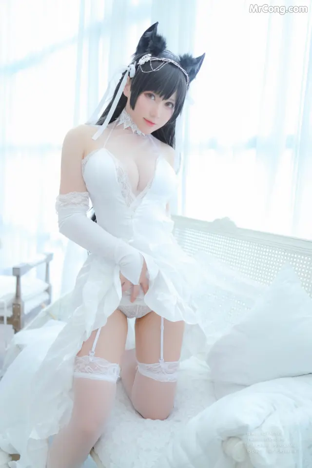 Coser@Nyako喵子: 爱宕婚纱 (62 photos)