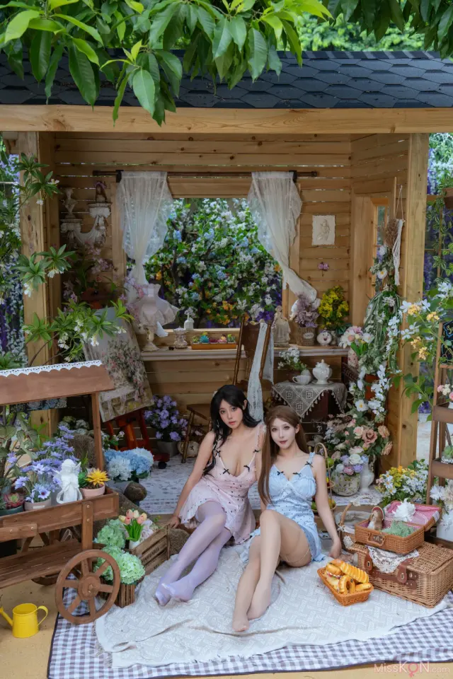 Coser@云溪溪 (Yunx1x1) & 奶桃桃 & 奈汐酱nice: 花眠 (90 photos + 1 video)