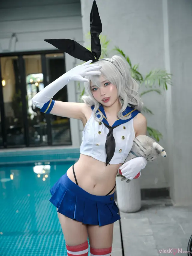 Coser@ZinieQ: Kantai Collection Kashima (36 photos + 1 video)