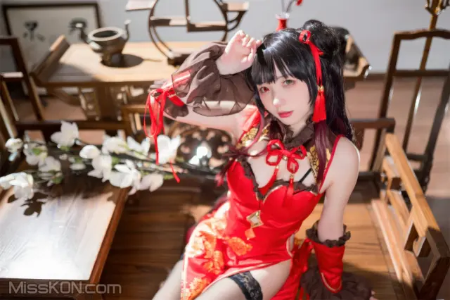 Coser@花铃: 时崎狂三旗袍 (66 photos)