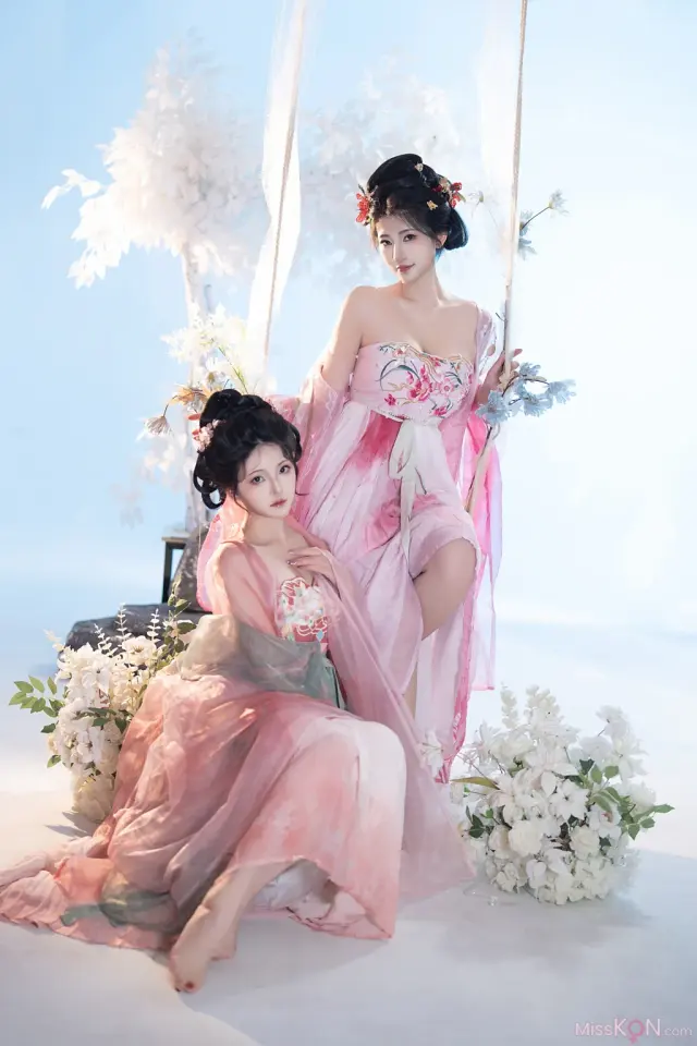 Coser@星澜是澜澜叫澜妹呀 & Natsuko夏夏子: 瑶池洗凝脂 (111 photos + 2 videos)