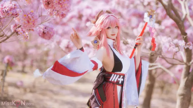 Coser@瓜希酱: 原神 八重神子 (20 photos)