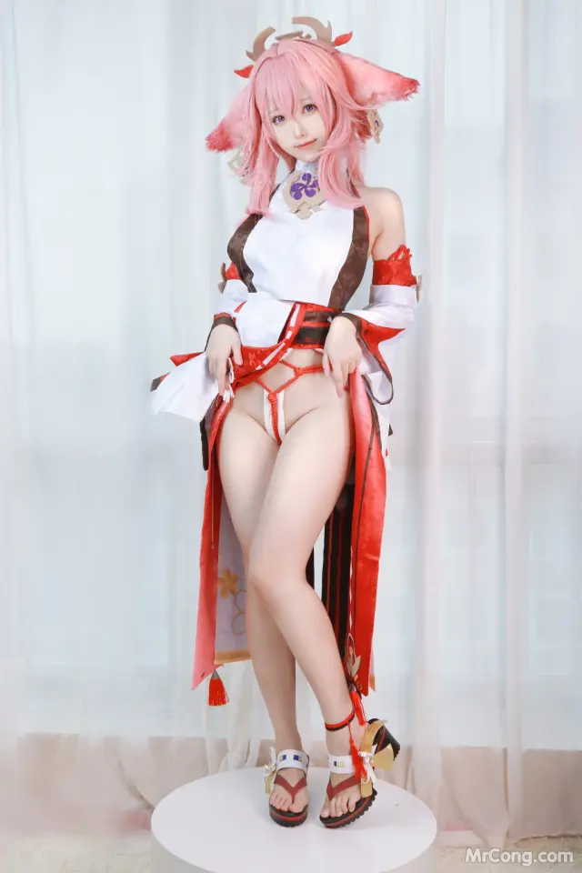 Coser@Asagiriai (愛ちゃん): 原神 八重神子 (35 photos)