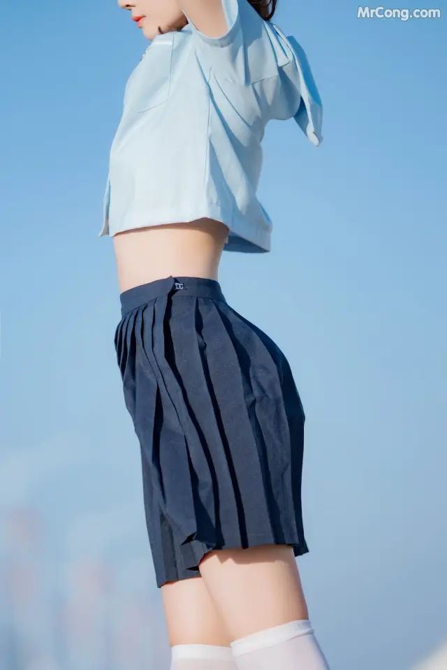 Coser@桜桃喵 Vol.125: 桜桃喵 蔚蓝 (33 photos)